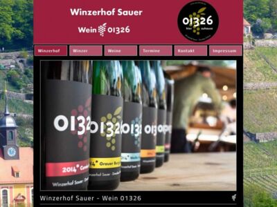 SEO, Suchmaschinenoptimierung mit CMS Contao für Winzerhof Sauer in Dresden-Pillnitz